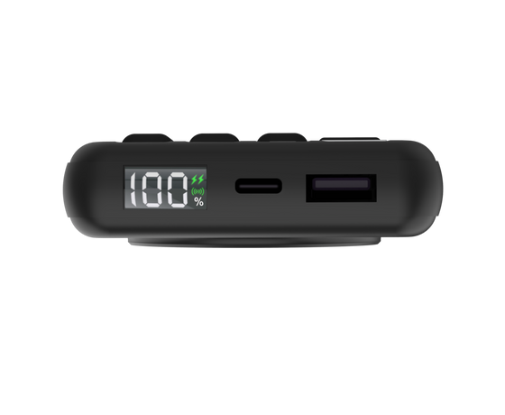Load image into Gallery viewer, Kopplen 15W Magnetic Wireless Power Bank with Quad-Cable  - Black (PBK-WL12BLK)